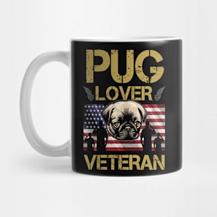 Veteran Cute Pug Lover Mug